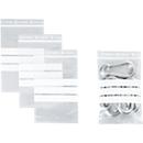 Drukzakken - polypropeen - 50% geregenereerd - 100 × 150 mm - 50 µm - 3 inschrijvingsvelden - transparant - pak van 1000 stuks