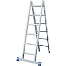 Dubbele ladder met scharnieren, 2 x 6 sporten