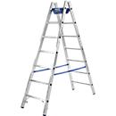 Dubbele trapladder, 2 x 6 sporten, + toolbag GRATIS