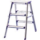 Dubbele trapladder Lila-serie, 3 treden
