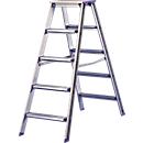 Dubbele trapladder Lila-serie, 5 treden