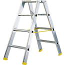 Dubbele trapladder MEHRSI®, 4 treden, 5 kg