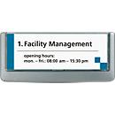 DURABLE deurbord CLICK SIGN, 149 x 52,5 mm, 5 stuks, grafiet