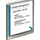 Durable door sign Click Sign, W 149 x H 148.5 mm, 5 pieces, graphite