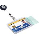 DURABLE Dubbele houder voor 2 veiligheidspassen, met afrolmechanisme