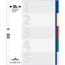 DURABLE Gekleurde tabbladen  PP, A4 XL