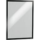 Durable Inforahmen DURAFRAME® Poster, A2 Hoch-/Querformat, für 2 Poster, selbstklebend, aufklappbarer Magnetrahmen, B 465 x T 28 x H 639 mm, PET, schwarz