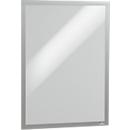 Durable Inforahmen DURAFRAME® Poster, A2 Hoch-/Querformat, für 2 Poster, selbstklebend, aufklappbarer Magnetrahmen, B 465 x T 28 x H 639 mm, PET, silber