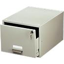DURABLE kaartenbak, staal, gesloten, A5 liggend, lichtgrijs