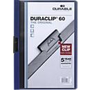 DURABLE klemmappen DURACLIP, A4, kunststof, met clip, donkerblauw