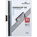 DURABLE klemmappen DURACLIP, A4, kunststof, met clip, wit