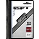 DURABLE klemmappen DURACLIP, A4, kunststof, met clip, zwart
