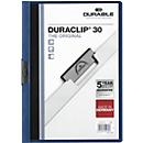 Durable Klemmmappe Duraclip, DIN A4, Kunststoff, mit Clip, dunkelblau