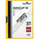 Durable Klemmmappe Duraclip, DIN A4, Kunststoff, mit Clip, gelb