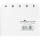 DURABLE Leitregister, DIN A7, Buchstaben A-Z, Kunststoff, weiß