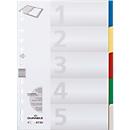 DURABLE PP-Register, 5 Blätter