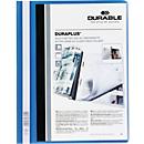 DURABLE presentatiemap DURAPLUS extra breed, pvc-hardfolie, 25 stuks, blauw