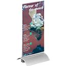 DURABLE tafelstandaard, Acrylhouder en aluminium voet, lang