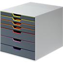 Durable Varicolor drawer box, 7 drawers (3 high and 4 flat), DIN C4