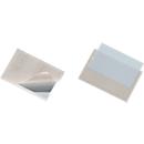 DURABLE Visitenkartenhüllen, für 100 Visitenkarten, selbstklebend, 100 Stück, 92 x 62 mm