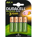 DURACELL&reg; oplaadbare batterijen, Mignon AA, 1,2V, 1300 mAh, 4 stuks