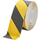 Duraline anti-slip tape Grip, 15 m, self-adhesive, for indoor and protected outdoor use, 75 mm, yellow/black