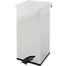 Dutch Design Poubelle à pédale Carro-Kick, ignifuge, couvercle soft-close, 55 litres, L 300 x P 300 x H 600 mm, inox
