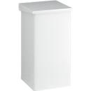 Dutch Design poubelle Carro-Lift, ignifuge, couvercle à soulever, système d'amortissement, L 300 x P 300 x H 600 mm, 55 l, blanc