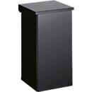Dutch Design poubelle Carro-Lift, ignifuge, couvercle à soulever, système d'amortissement, L 300 x P 300 x H 600 mm, 55 l, noir