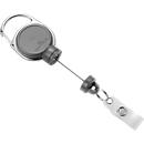 Duurzaam Jojo Extra Sterk, voor zware kaarthouder zonder sleutel, met clip, L 600 mm, grijs, voor zware kaarthouder zonder sleutel, met clip