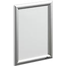 Duurzame kliklijst, DIN A4, staand of liggend formaat, aluminium &amp; polystyreen, zilver