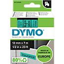 DYMO® Cassette de ruban D1 45019, largeur 12 mm, vert/noir