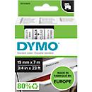 DYMO® Cassette de ruban D1 45800, 19 mm, transparent/noir