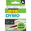 DYMO® Cassette de ruban D1 45808, 19 mm, jaune/noir