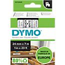 DYMO® Cassette de ruban D1 53713, 24 mm, blanc/noir
