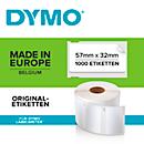 DYMO LabelWriter Mehrzweck-Etiketten, ablösbar, 57 x 32 mm, 1 x 1000 Stück, weiß