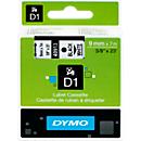 DYMO® Schriftbandkassette D1 40913, 9 mm breit, weiß/schwarz