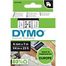 DYMO® Schriftbandkassette D1 43613, 6 mm breit, weiß/schwarz