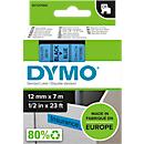 DYMO® Schriftbandkassette D1 45016, 12 mm breit, blau/schwarz