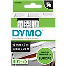 DYMO® Schriftbandkassette D1 45800, 19 mm, transparent/schwarz