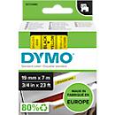 DYMO® Schriftbandkassette D1 45808, 19 mm, gelb/schwarz