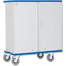 E2721 cupboard trolley, hinged doors, 970 l
