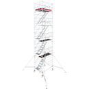 Échafaudage roulant aluminium Krause Série 5500, 200 kg/m², certifié TÜV, roulettes à frein, L 1500 x P 2000 x H 10300 mm