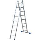 Échelle double articulée, 2 x 8 barreaux