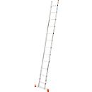 Echelle simple Krause Sibilo, 1 partie, 12 échelons, jusqu'à 150 kg, bouchon de pied, L 360 x P 60 x H 3550 mm, aluminium