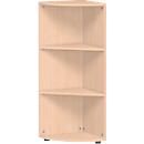 Eckabschlussregal PALENQUE, 3 OH, B 400 x T 400 x H 1104 mm, Buche