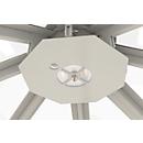 Éclairage LED pour le pavillon fumeur octogonal modèle Paris, couleur de la lumière blanc neutre, 11 W, IP65, blanc gris supérieur RAL 9002
