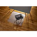 Ecogrip® Solid-RS Office Products vloerbeschermingsmat, voor harde vloeren, VAB®-kleeflaag, antislip &amp; vlamvertragend, 1300 x 1200 mm, PC, transparant