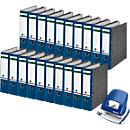 Economy set Leitz® map 1080, 80 mm, 20 stuks + gratis Leitz® punch NeXXt serie 5008, blauw