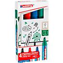 edding 383 Flipchart-Marker, Keilspitze, farbsortiert, 4er Set